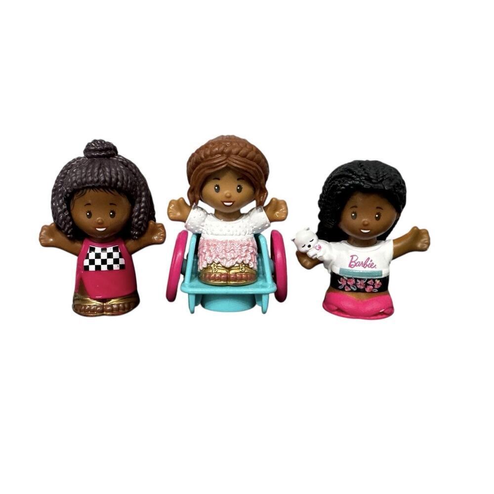 Fisher Price Little People Barbie You Can Be Anything And Sleepover Toy Figures